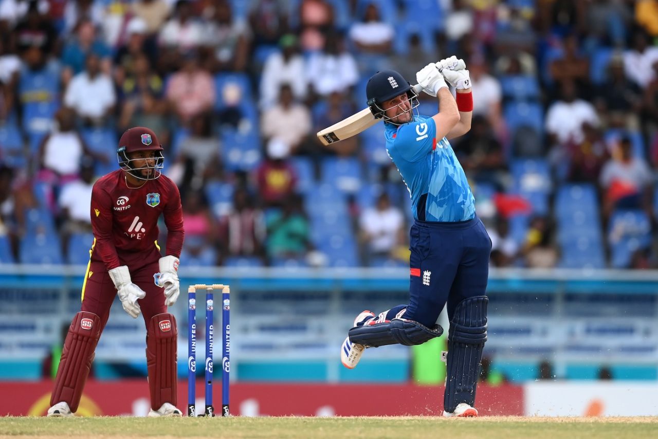 Liam Livingstone goes big down the ground, West Indies vs England, 2nd ODI, Antigua, November 2, 2024