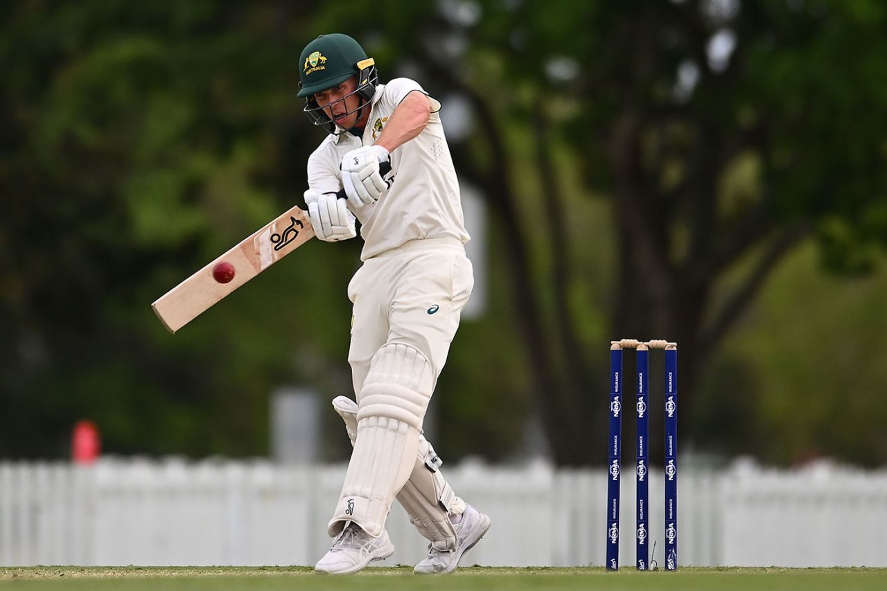 Nathan McSweeney played another impressive innings, Australia A vs India A, 1st four-day game, Mackay, November 2, 2024