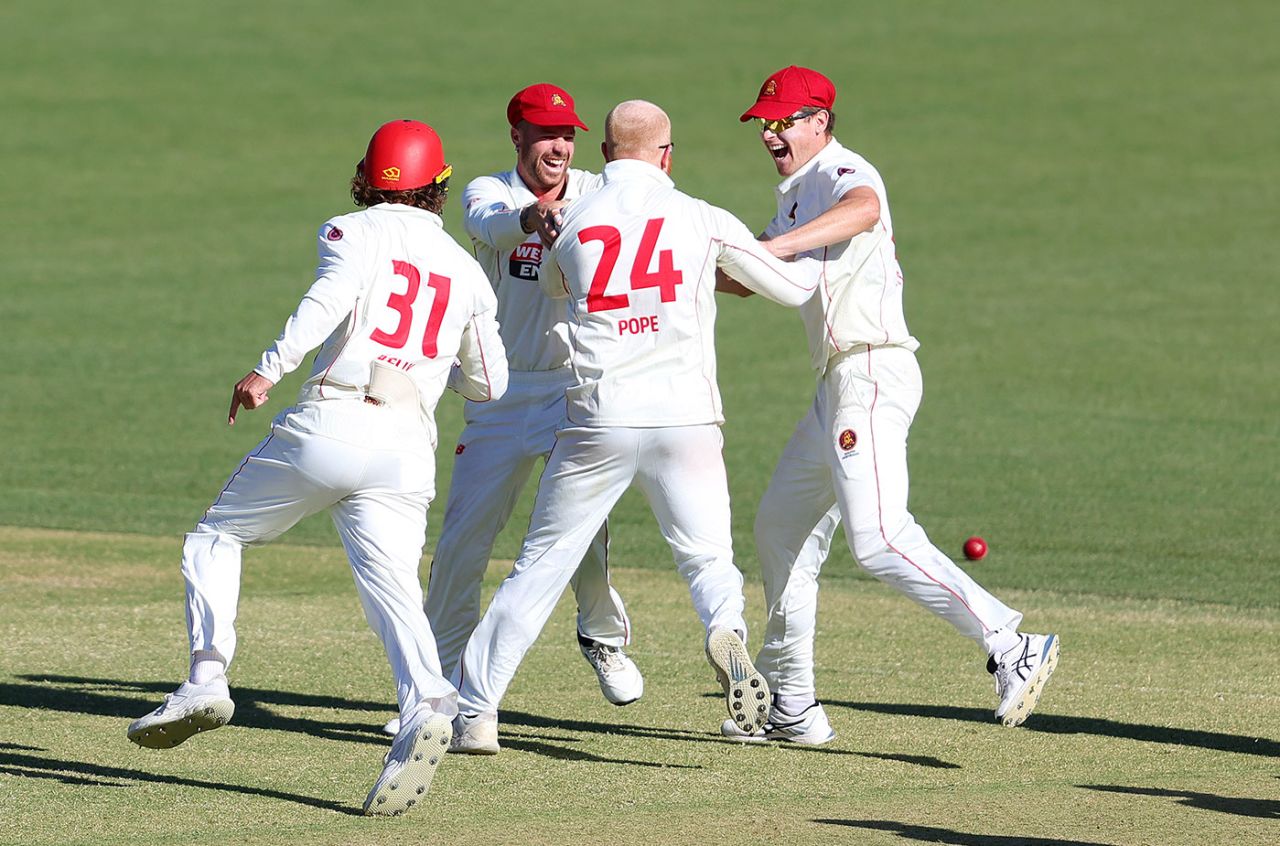 Lloyd Pope was the hero for South Australia on the final day, South Australia vs Victoria, Sheffield Shield, Adelaide Oval, November 4, 2024