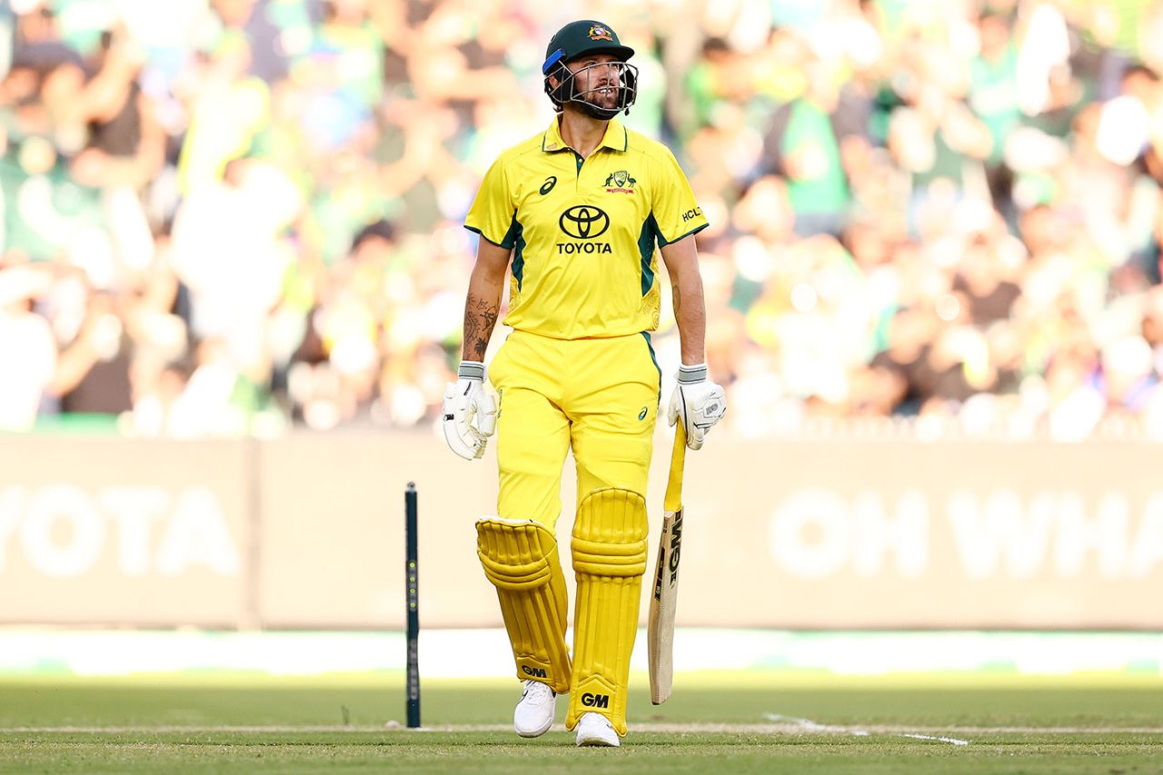Matt Short fell early in Australia's chase, Australia vs Pakistan, 1st ODI, Melbourne, November 4, 2024