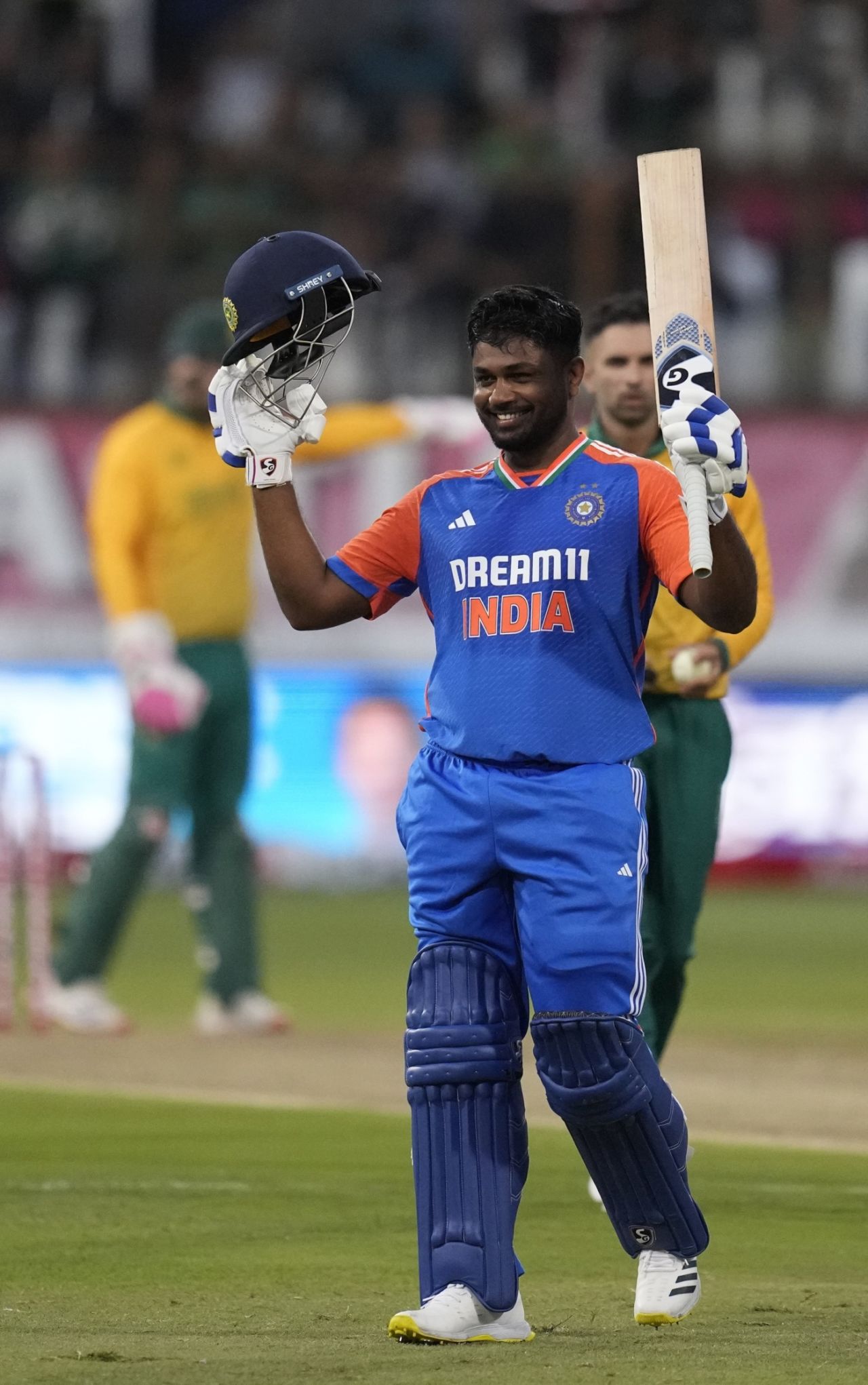 Sanju Samson brought up his second successive T20I century, South Africa vs India, 1st T20I, Durban, November 8, 2024
