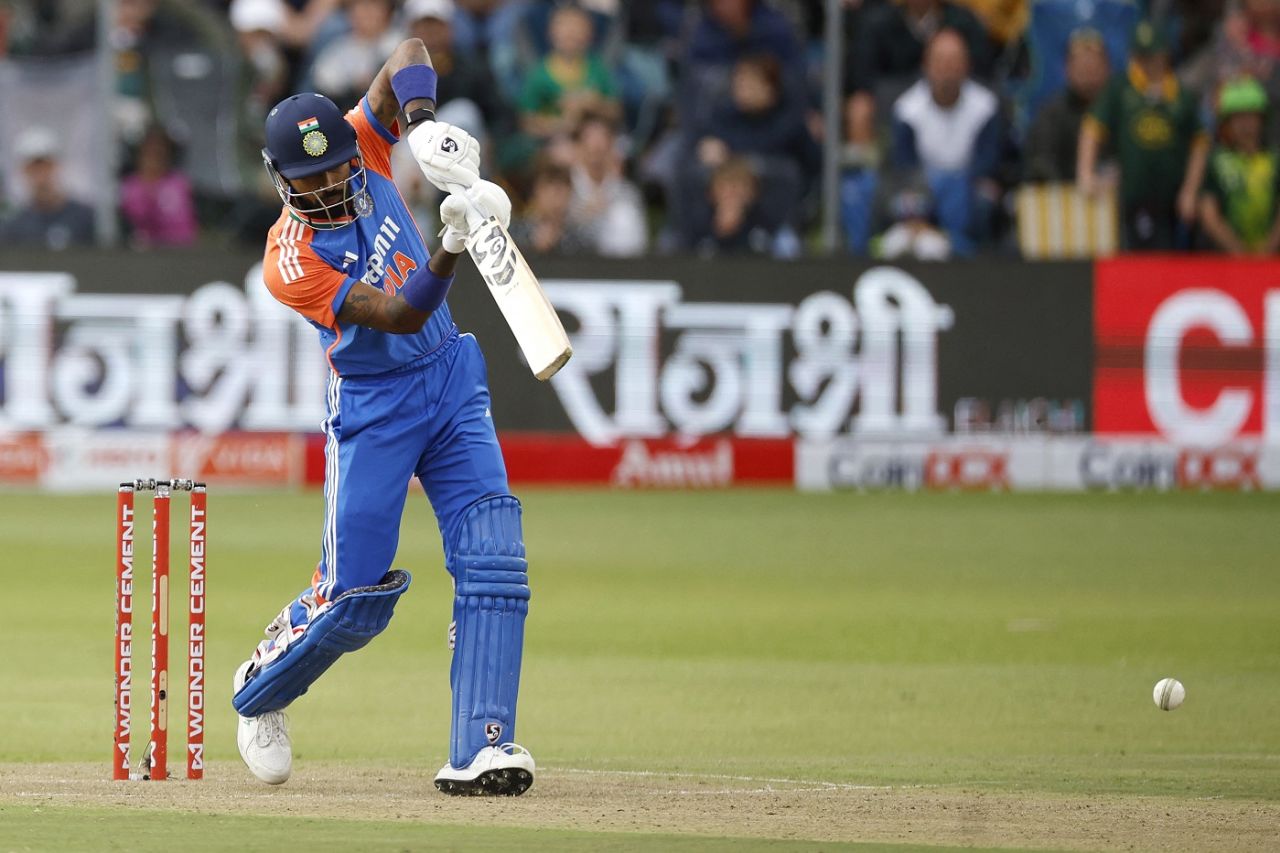 Hardik Pandya goes on the attack, South Africa vs India, 2nd T20I, Gqeberha, November 10, 2024