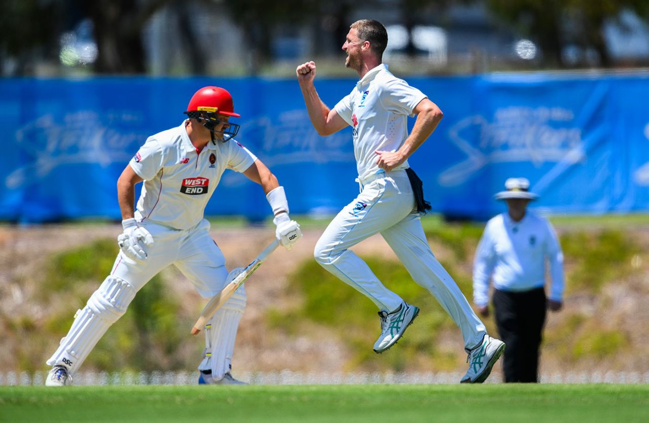 Jackson Bird had a day to remember with 7 for 46, South Australia vs New South Wales, Sheffield Shield, Karen Rolton Oval, November 14, 2024
