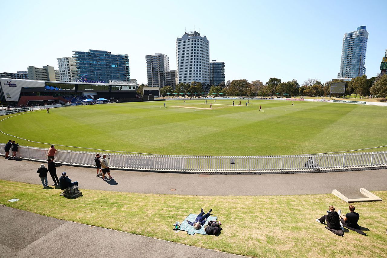 A general view across Junction Oval, Victoria vs Queensland, One-Day Cup, September 27, 2024
