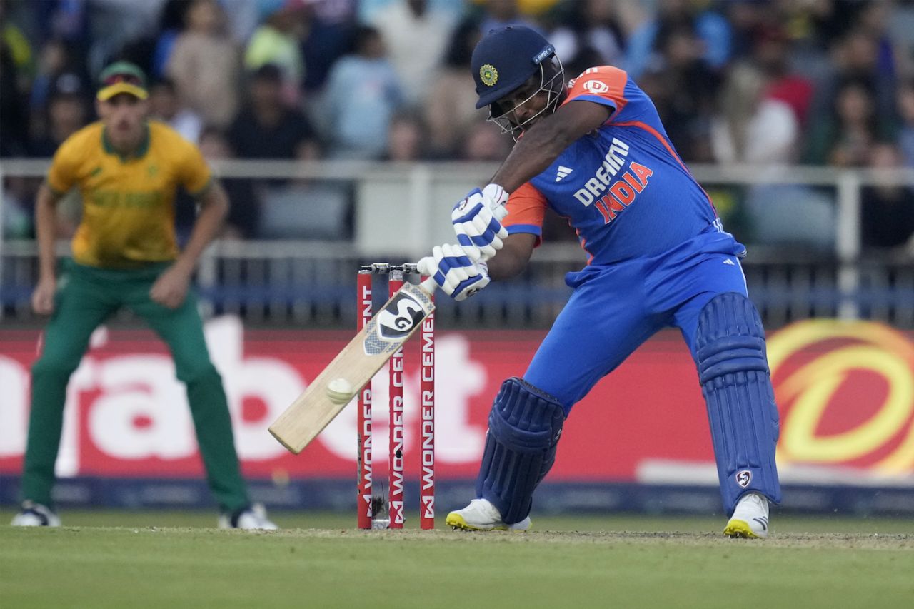 Every ball was a slot ball for Sanju Samson, South Africa vs India, 4th T20I, Johannesburg, November 15, 2024