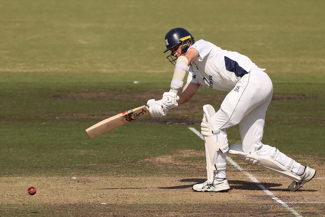 Xavier Crone struck a quick half-century, Victoria vs Western Australia, Sheffield Shield, 2nd day, Melbourne, November 16, 2024
