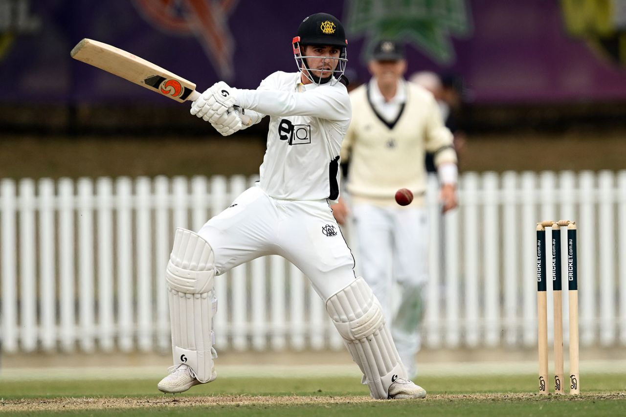 Joel Curtis made a maiden first-class half-century, Victoria vs Western Australia, Sheffield Shield, Junction Oval, November 17, 2024