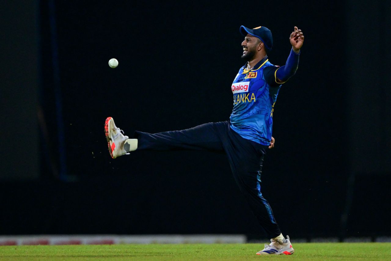Avishka Fernando kicked things up a notch in the field, Sri Lanka vs New Zealand, 2nd ODI, Pallekele, November 17, 2024