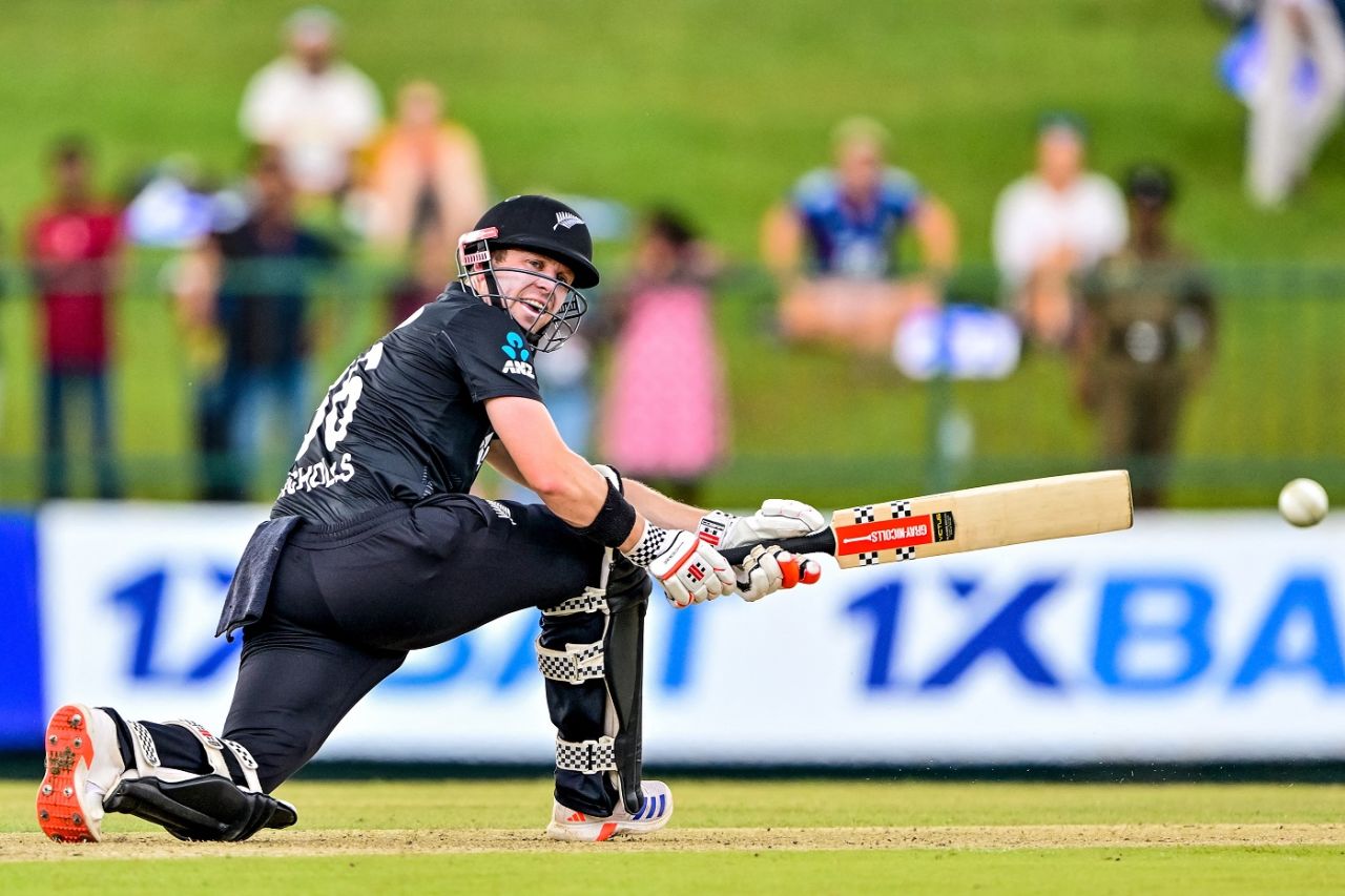 Henry Nicholls started positively, Sri Lanka vs New Zealand, 3rd ODI, Pallekele, November 19, 2024