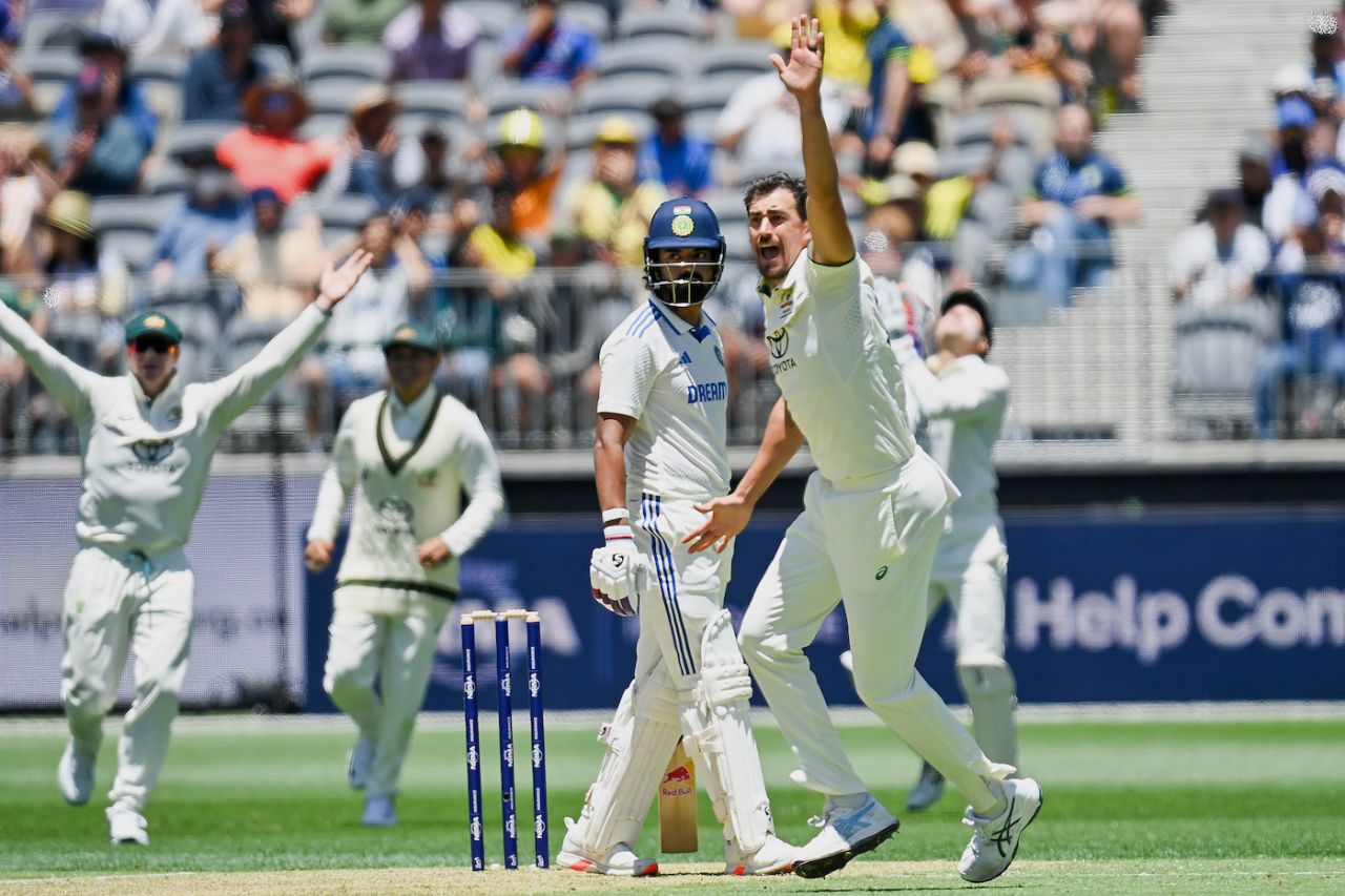 Mitchell Starc had KL Rahul caught behind before lunch, Australia vs India, 1st Test, Perth, 1st day, November 22, 2024