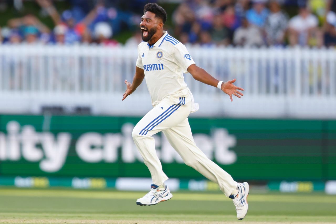 Mohammed Siraj finished the first day with 2 for 17, Australia vs India, 1st Test, Perth, 1st day, November 22, 2024