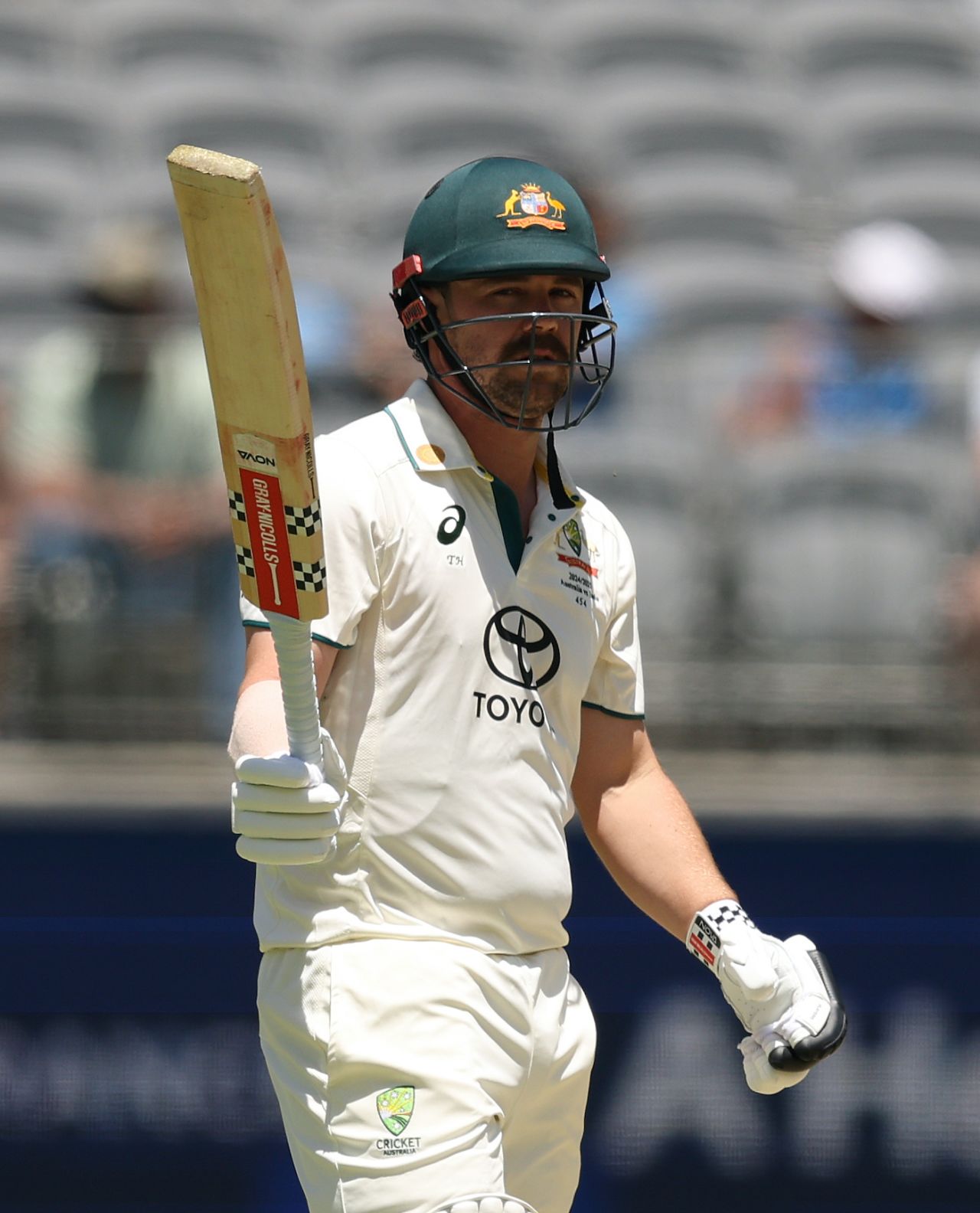 Travis Head reached 50 off 63 balls, Australia vs India, 1st Test, 4th day, Optus Stadium, November 25, 2024