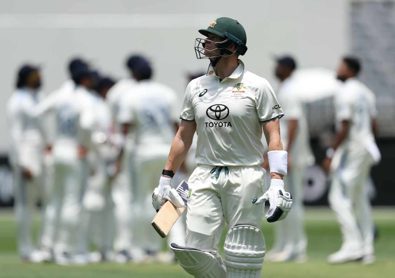 Steven Smith got one with his name on it and fell for 17, Australia vs India, 1st Test, 4th day, Optus Stadium, November 25, 2024