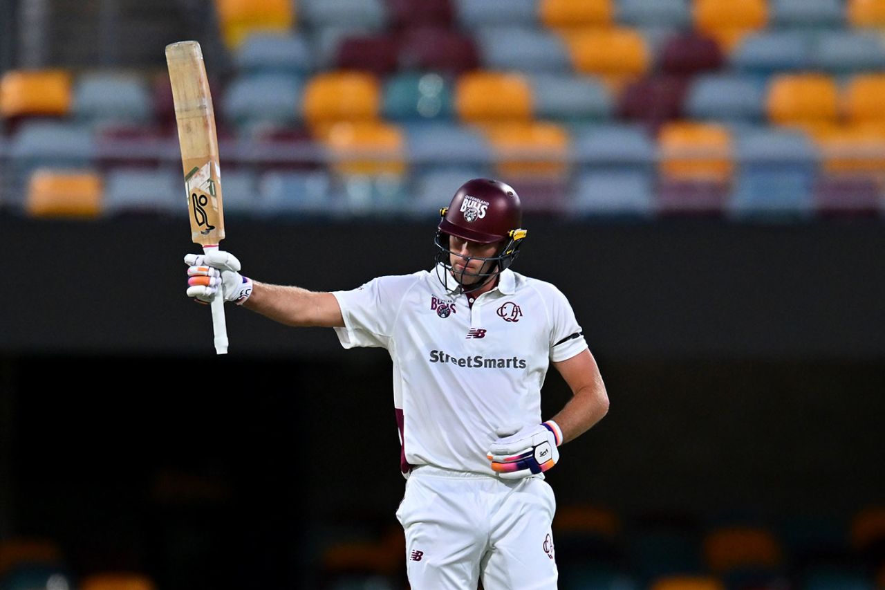 Xavier Bartlett added valuable lower-order runs, Queensland vs Victoria, Sheffield Shield, Gabba, November 25, 2024