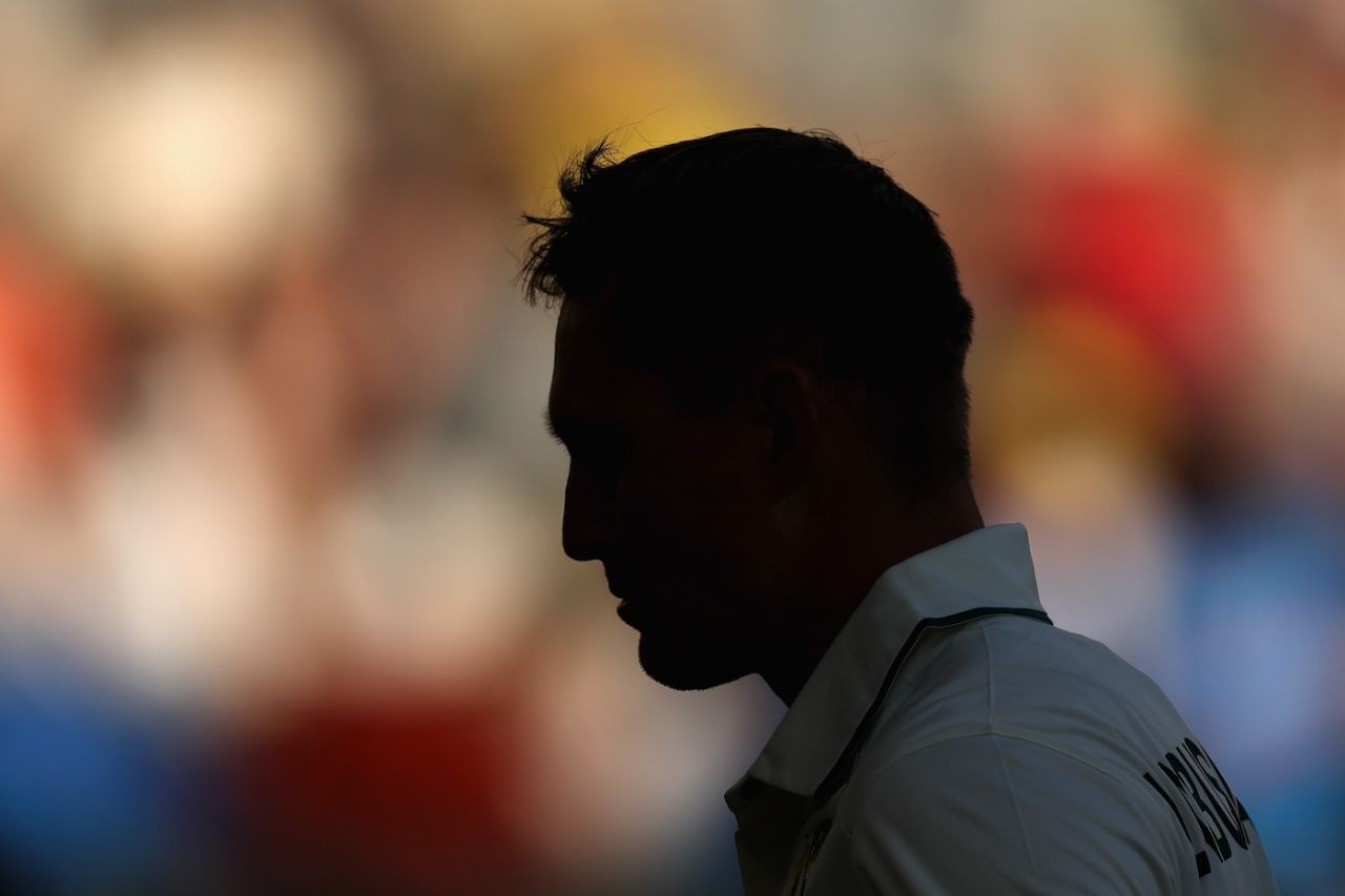 Marnus Labuschagne in silhouette as he walks off the pitch, Australia vs India, 1st Test, Perth, 3rd day, November 24, 2024