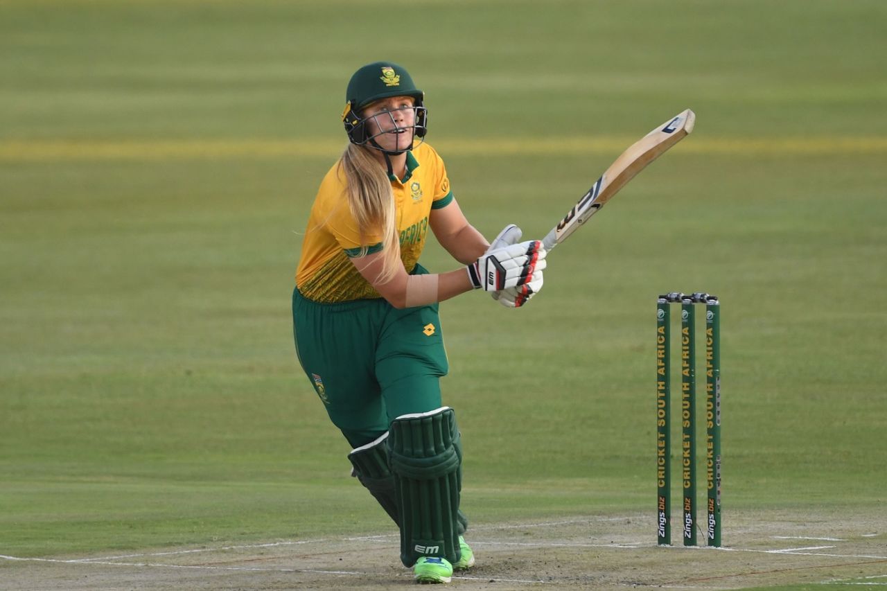 Annerie Dercksen hit four fours in her stay, South Africa vs England, 3rd Women's T20I, Centurion, November 30, 2024