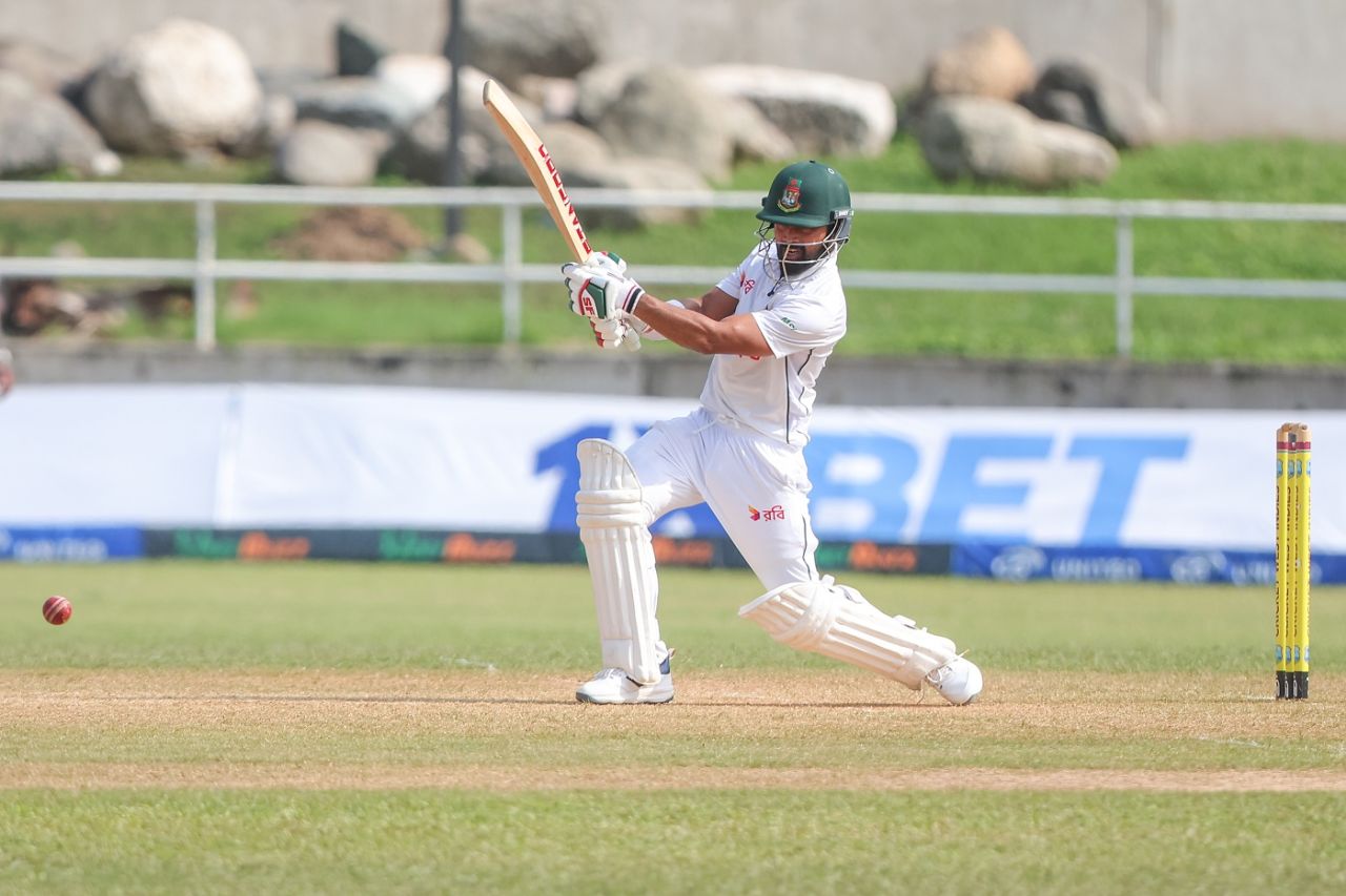 Shadman Islam was solid again for Bangladesh, West Indies vs Bangladesh, 2nd Test, 3rd day, Kingston, December 2, 2024