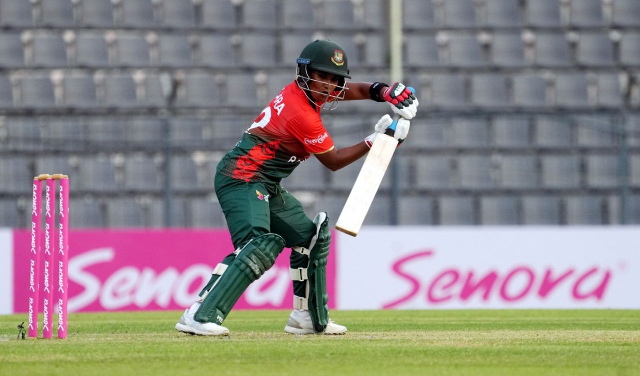 Dilara Akter batted steadily but missed her half-century, Bangladesh vs Ireland, 1st Women's T20I, Sylhet, December 5, 2024