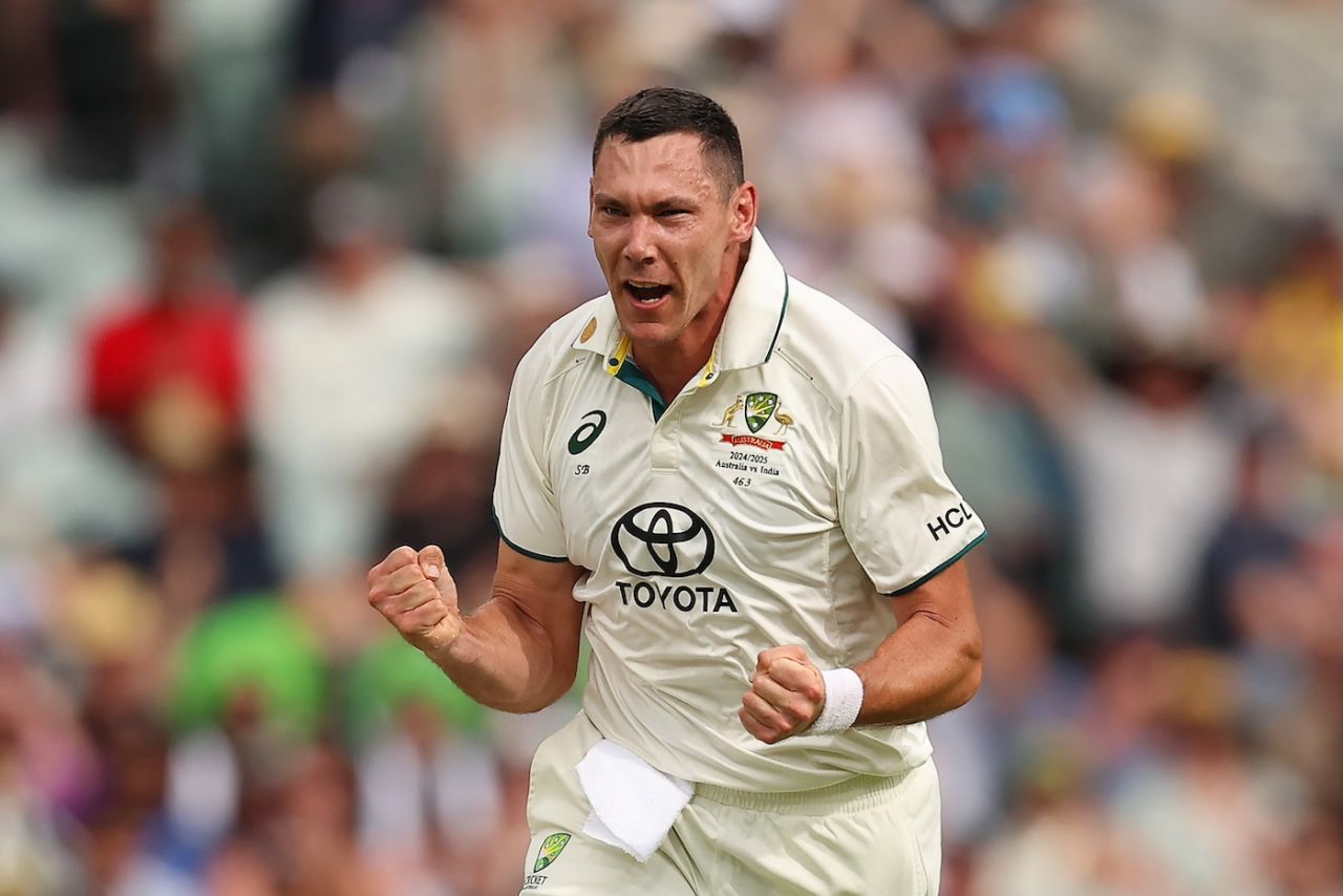 Scott Boland got among the wickets after Mitchell Starc started the collapse, Australia vs India, 2nd Test, Adelaide, 1st day, December 6, 2024