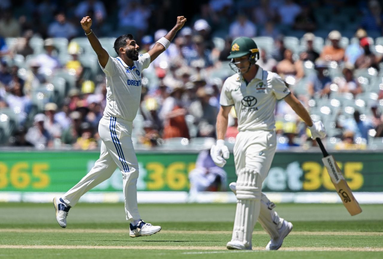 Jasprit Bumrah dismissed Nathan McSweeney caught behind, Australia vs India, 2nd Test, Adelaide, 2nd day, December 7, 2024