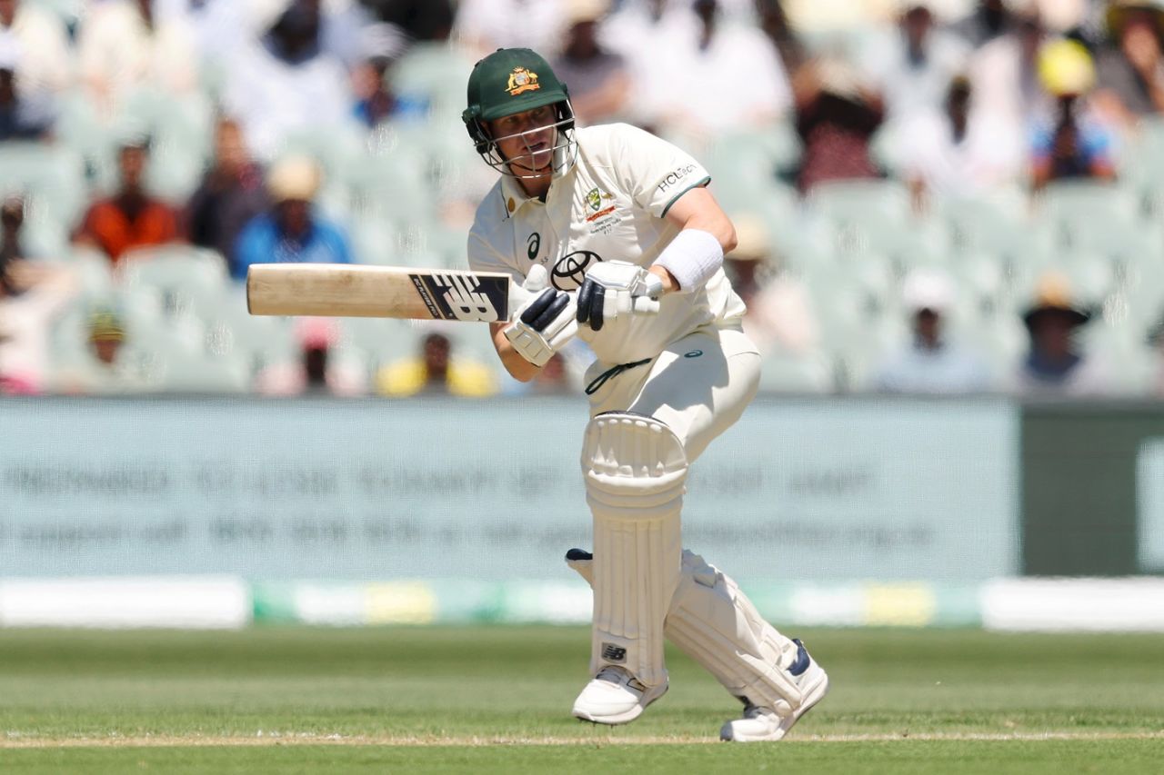 Steven Smith got off the mark early, Australia vs India, 2nd Test, Adelaide, 2nd day, December 7, 2024