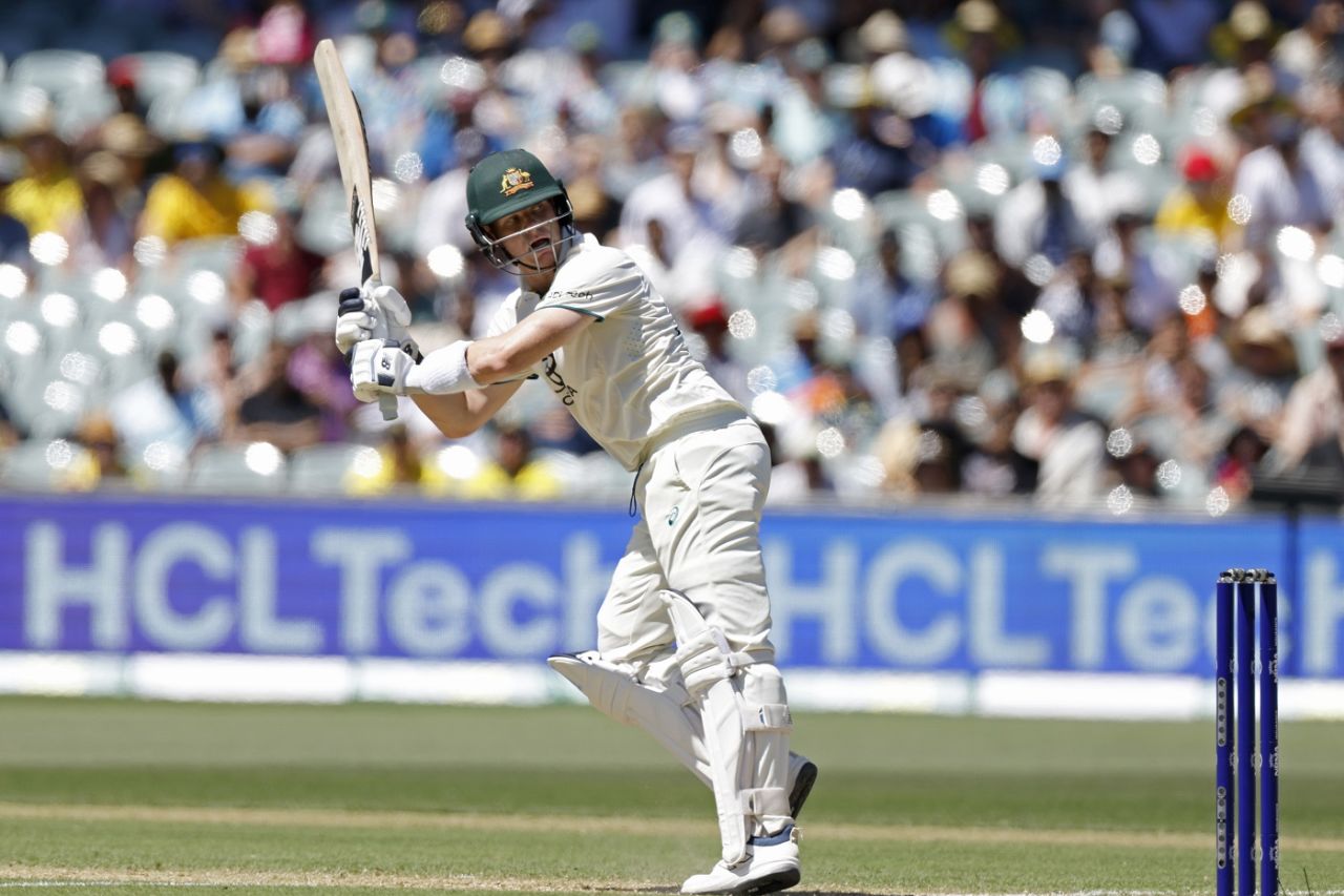 Steven Smith got a tickle on the attempted flick, Australia vs India, 2nd Test, Adelaide, 2nd day, December 7, 2024