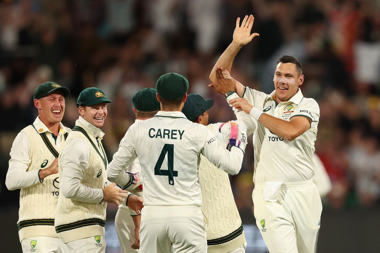 Scott Boland dismissed Yashasvi Jaiswal with his first ball, Australia vs India, 2nd Test, Adelaide, 2nd day, December 7, 2024