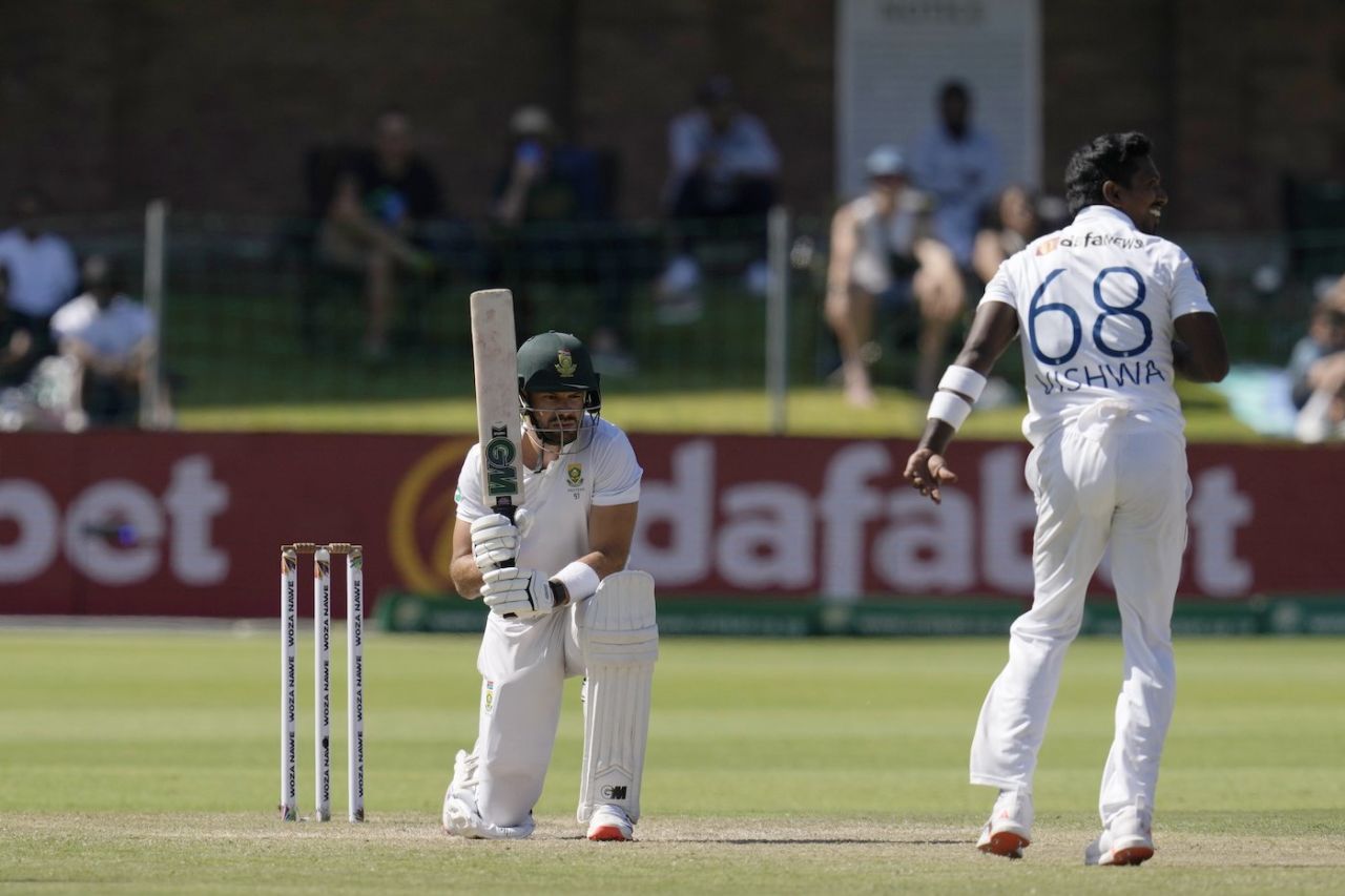 Vishwa Fernando dismissed Aiden Markram for 55, South Africa vs Sri Lanka, 2nd Test, Gqeberha, 3rd day, December 7, 2024