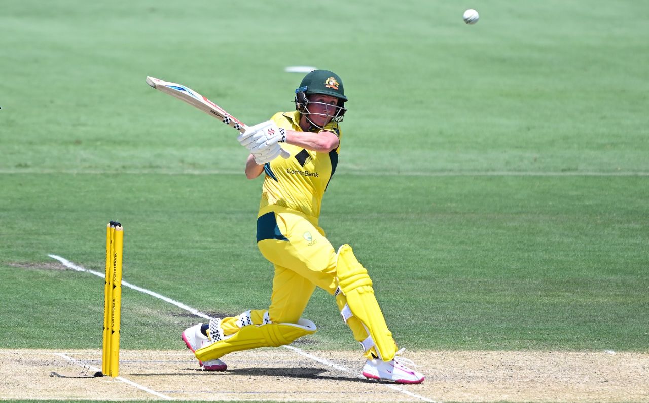 Beth Mooney scored a rapid half-century at No. 4, Australia vs India, 2nd women's ODI, Brisbane, December 8, 2024