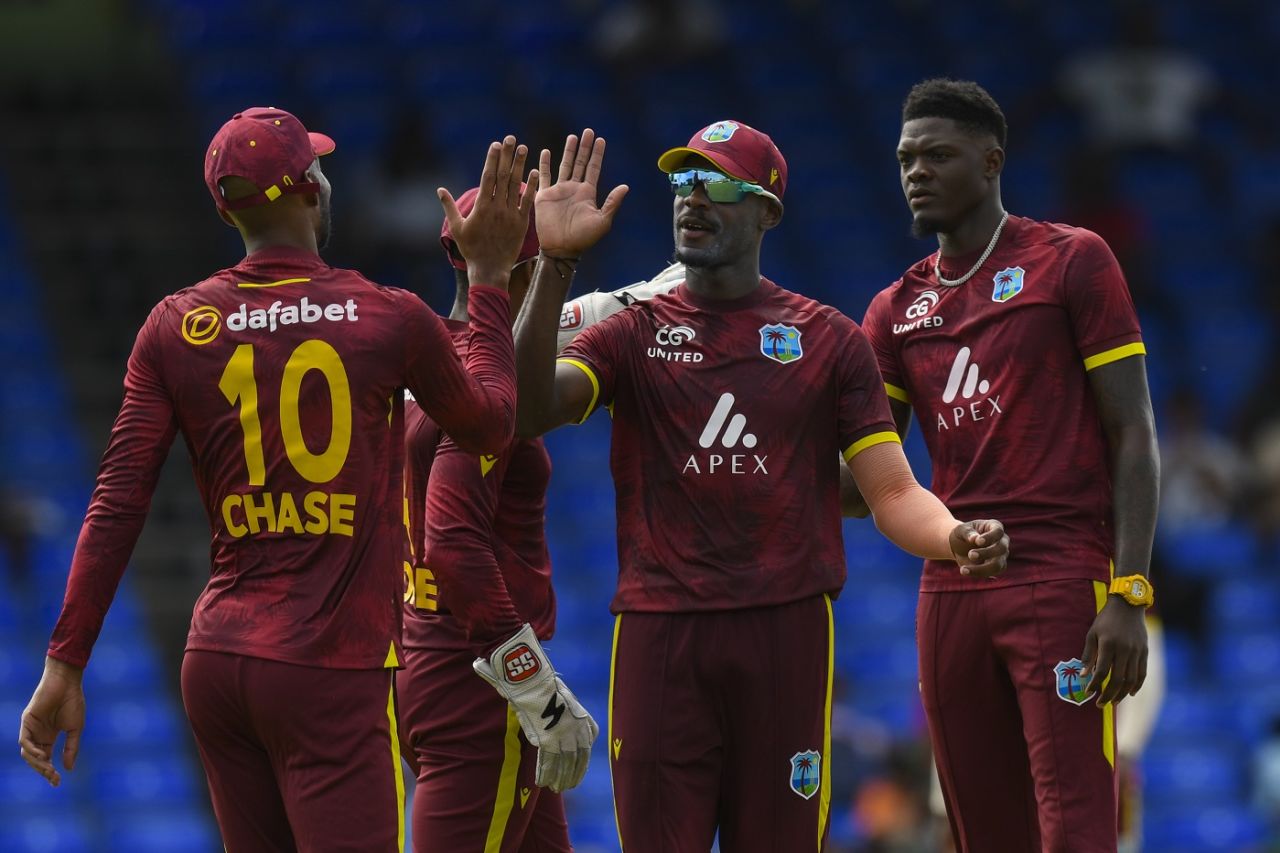 Alzarri Joseph removed both the Bangladesh openers, West Indies vs Bangladesh, 1st ODI, St Kitts, December 8, 2024