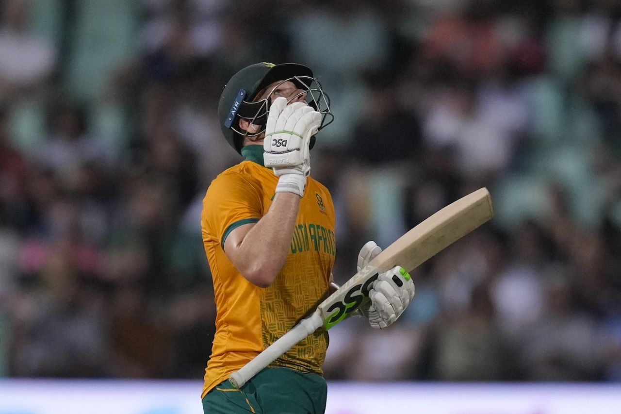 David Miller brought up a 28-ball half-century, South Africa vs Pakistan, 1st T20I, Durban, December 10, 2024