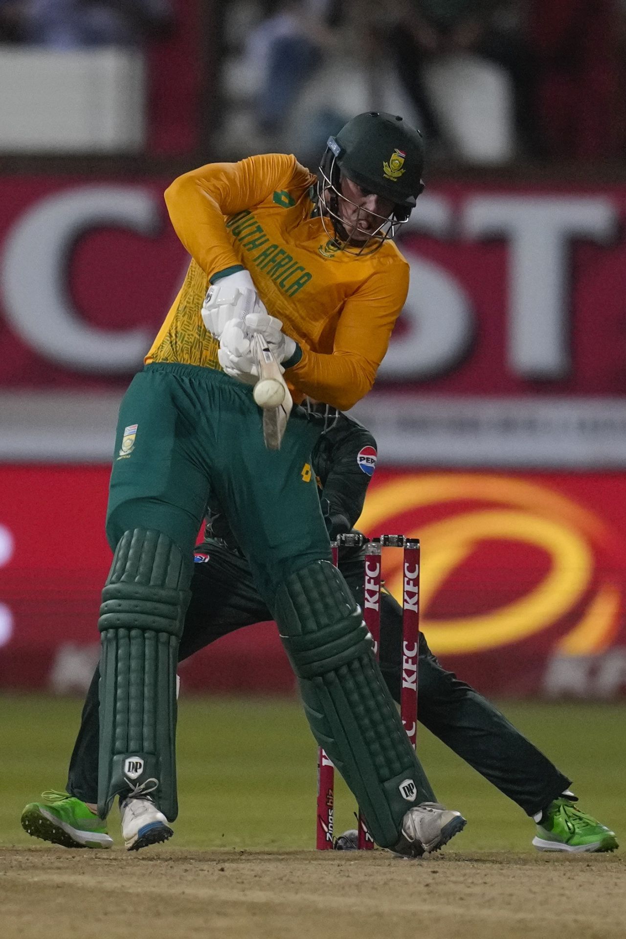 George Linde chipped in with useful runs at the death, South Africa vs Pakistan, 1st T20I, Durban, December 10, 2024