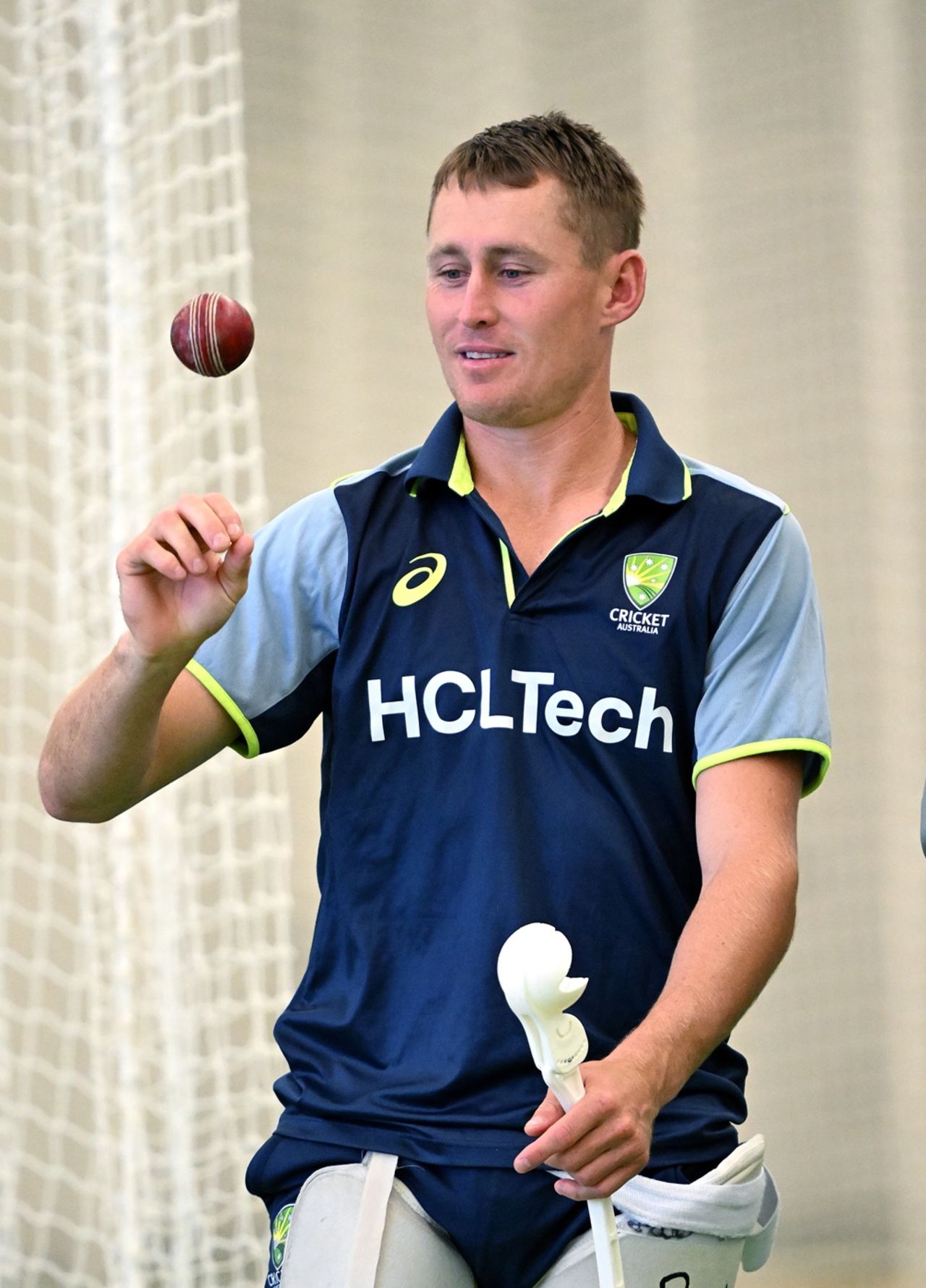 Marnus Labuschagne at a training session, Brisbane, December 11, 2024