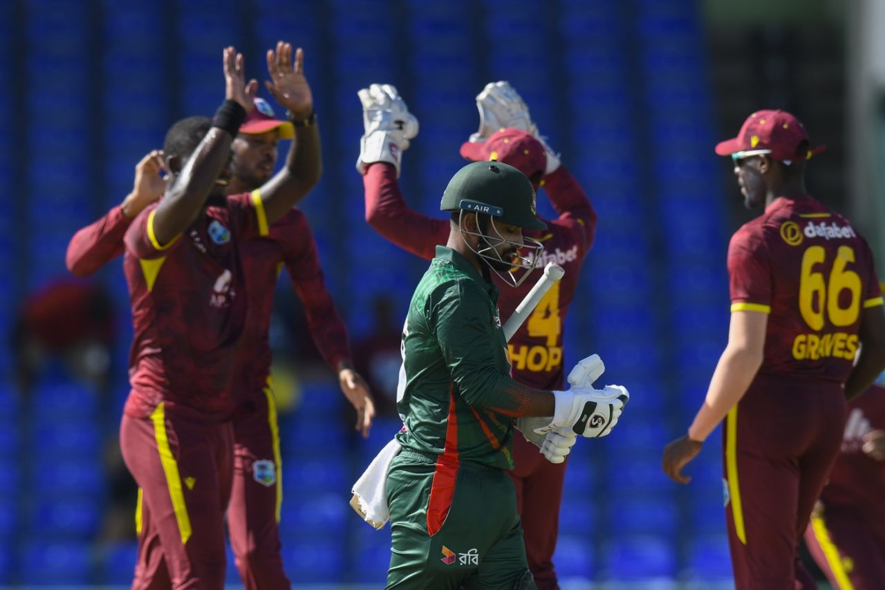 Litton Das' lean run with the bat continued, West Indies vs Bangladesh, 3rd ODI, Basseterre, December 12, 2024