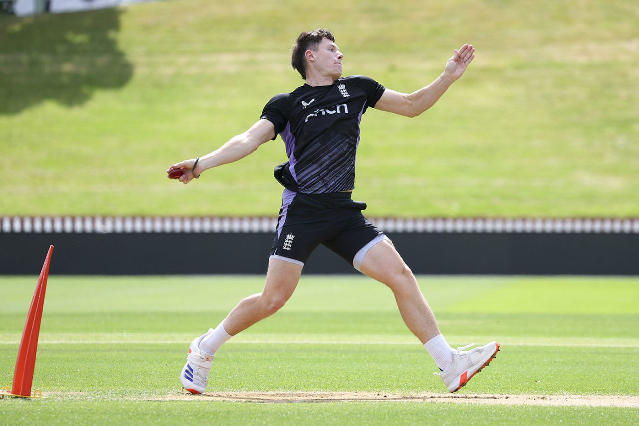Matthew Potts during an England training session at Basin Reserve, Wellington, December 04, 2024