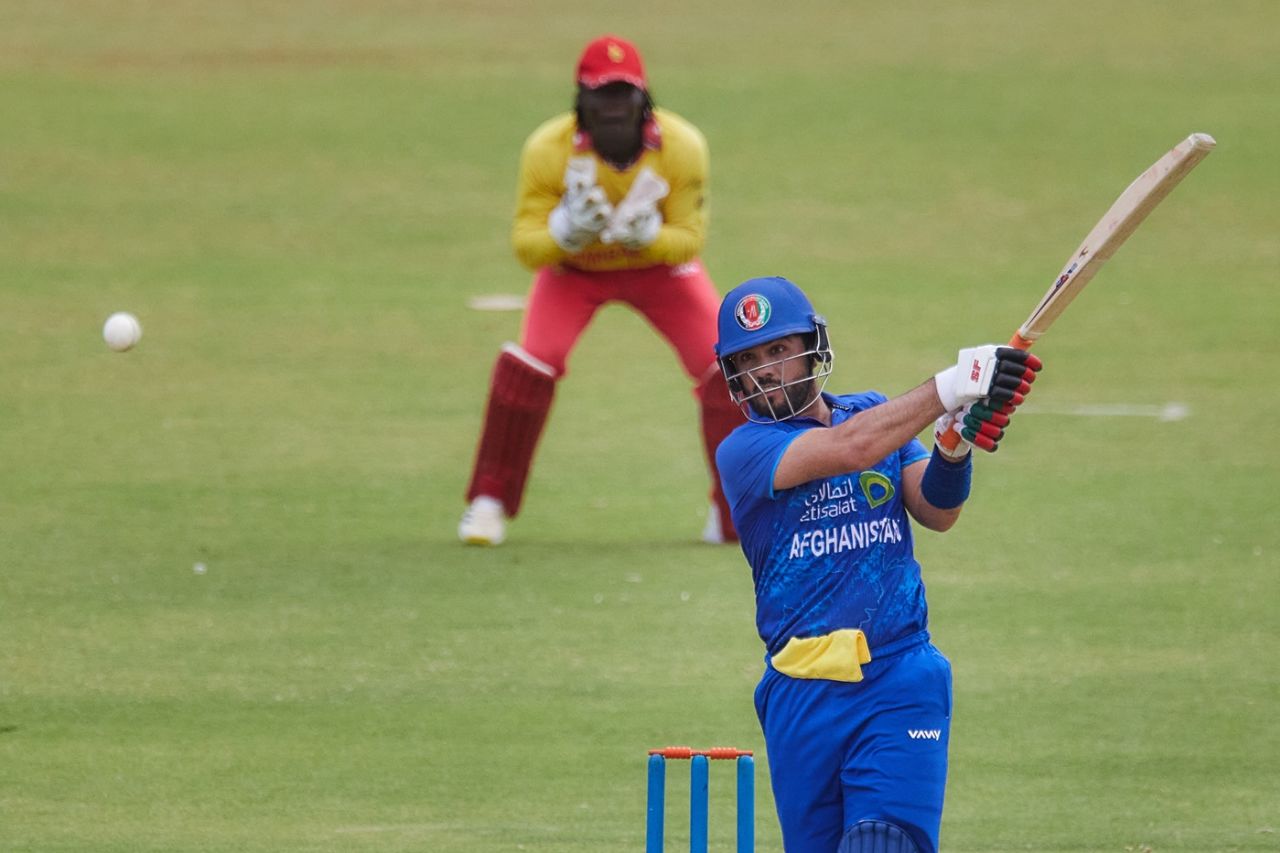 Darwish Rasooli scored a career-best 58, Zimbabwe vs Afghanistan, 2nd T20I, Harare, December 13, 2024