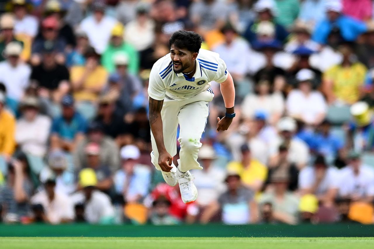 Nitish Reddy struck on the second morning to dismiss Marnus Labuschagne, Australia vs India, 3rd Test, Brisbane, 2nd day, December 15, 2024