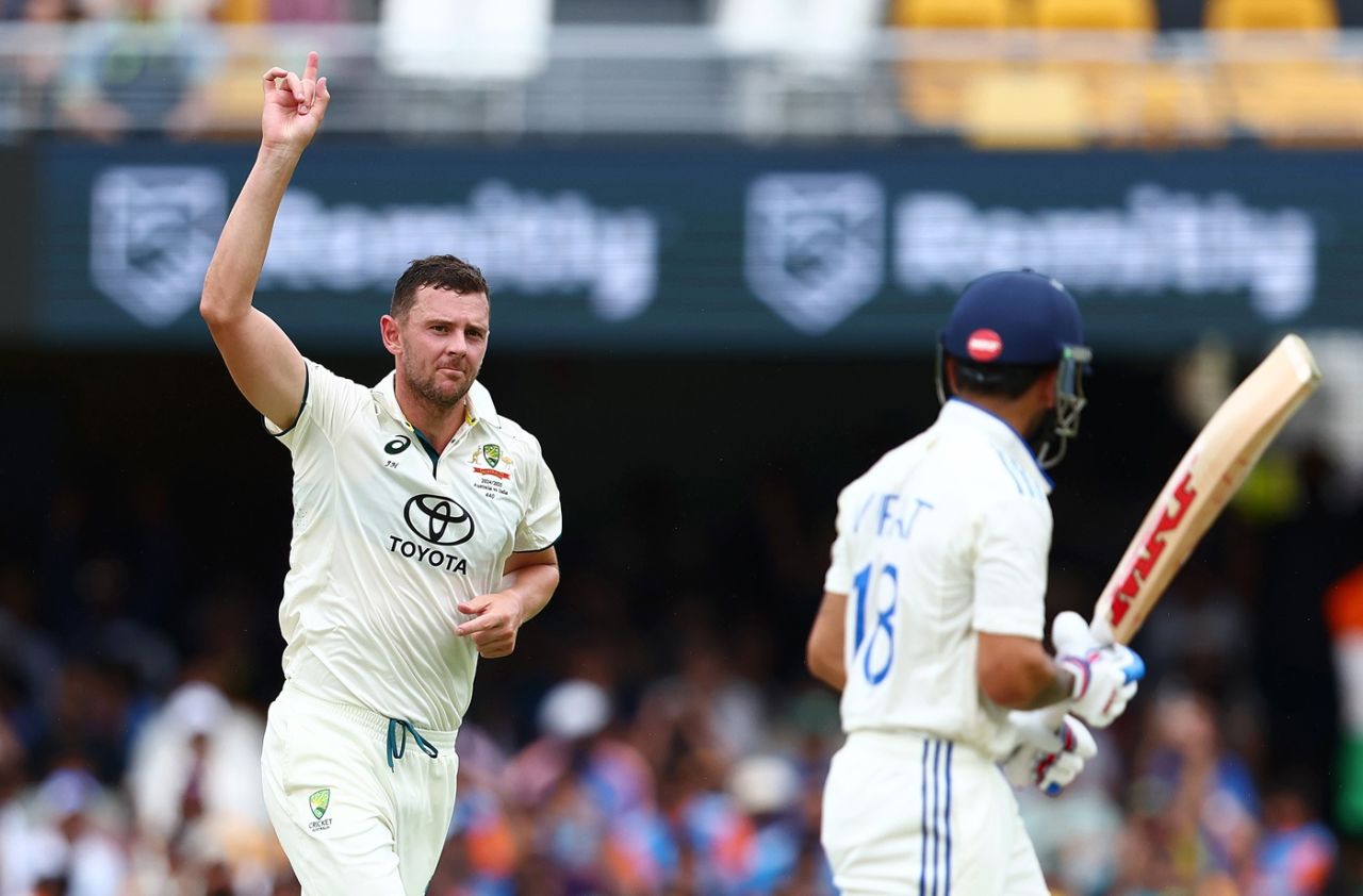 Josh Hazlewood had Virat Kohli nicking behind, Australia vs India, 3rd Test, Brisbane, 3rd day, December 16, 2024