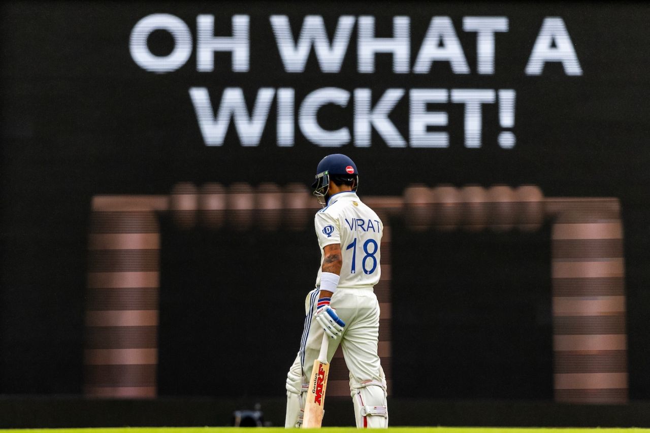 Virat Kohli was dismissed for 3, Australia vs India, 3rd Test, Brisbane, 3rd day, December 16, 2024