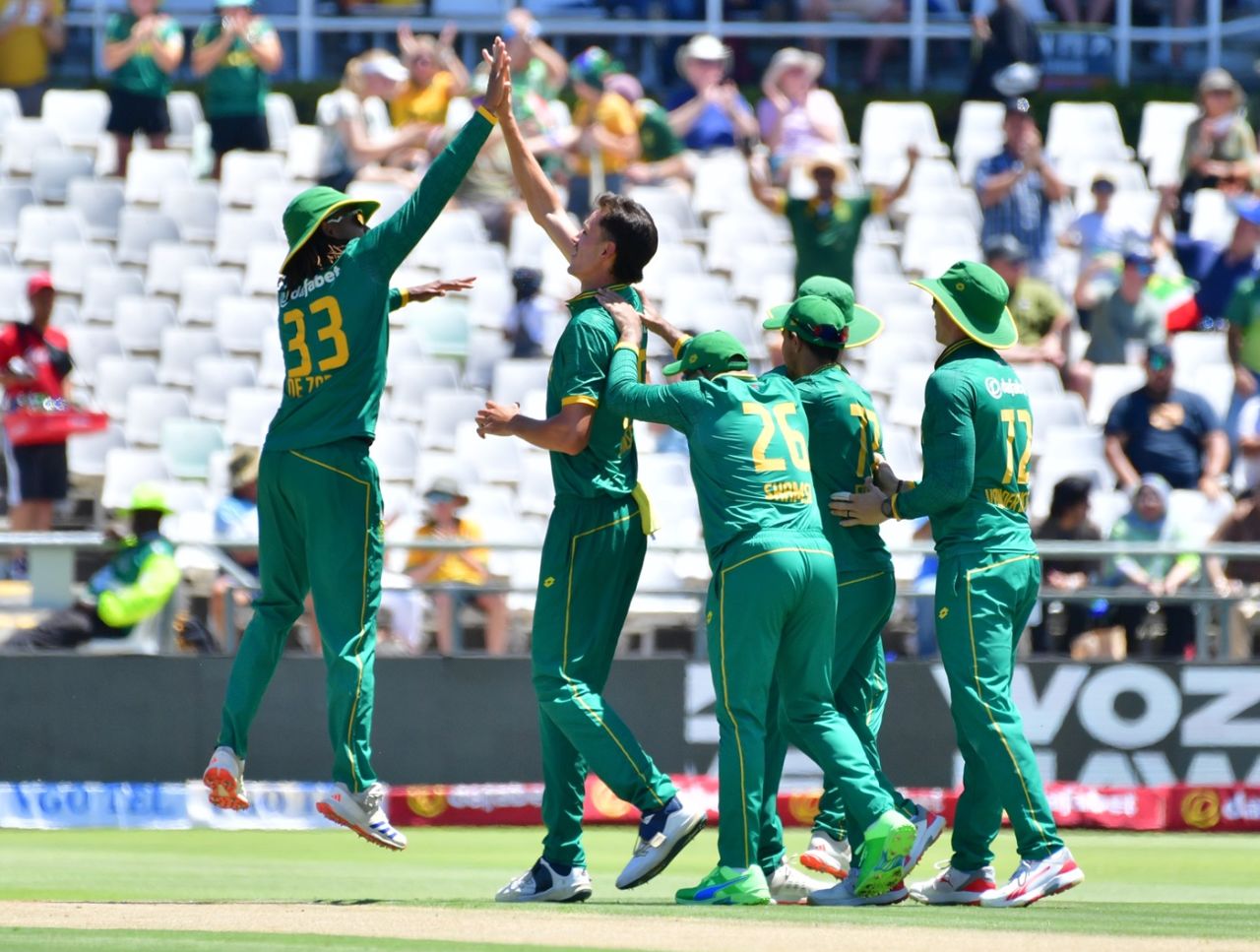 Marco Jansen struck in the opening over, South Africa vs Pakistan, 2nd ODI, Cape Town, December 19, 2024