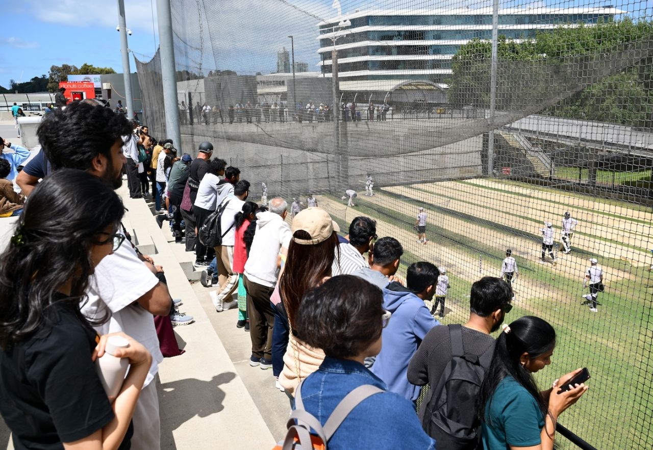 A lot of fans turned up at the MCG nets, Melbourne, December 22, 2024