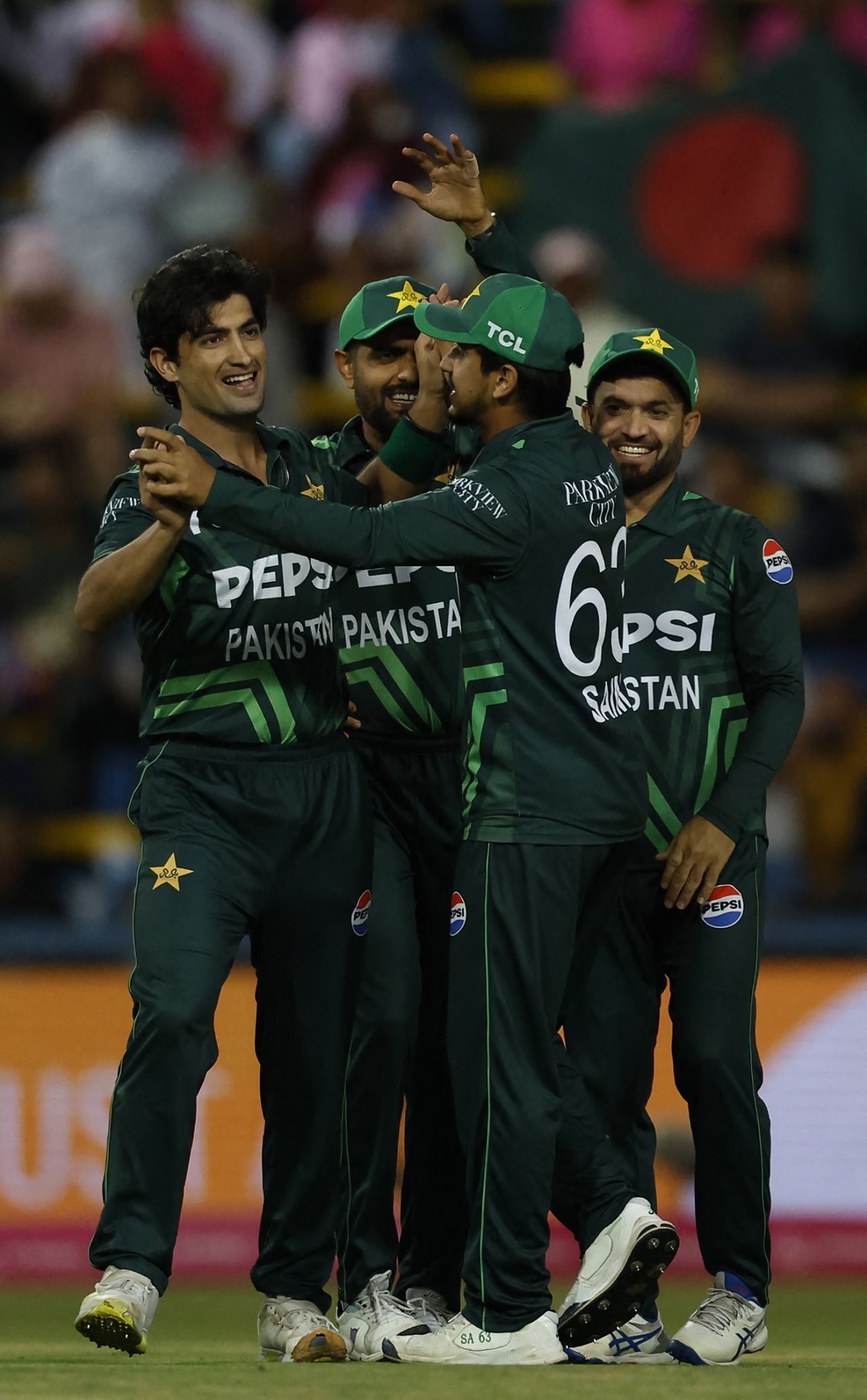 Naseem Shah celebrates his initial breakthrough, South Africa vs Pakistan, 3rd ODI, Johannesburg, December 22, 2024
