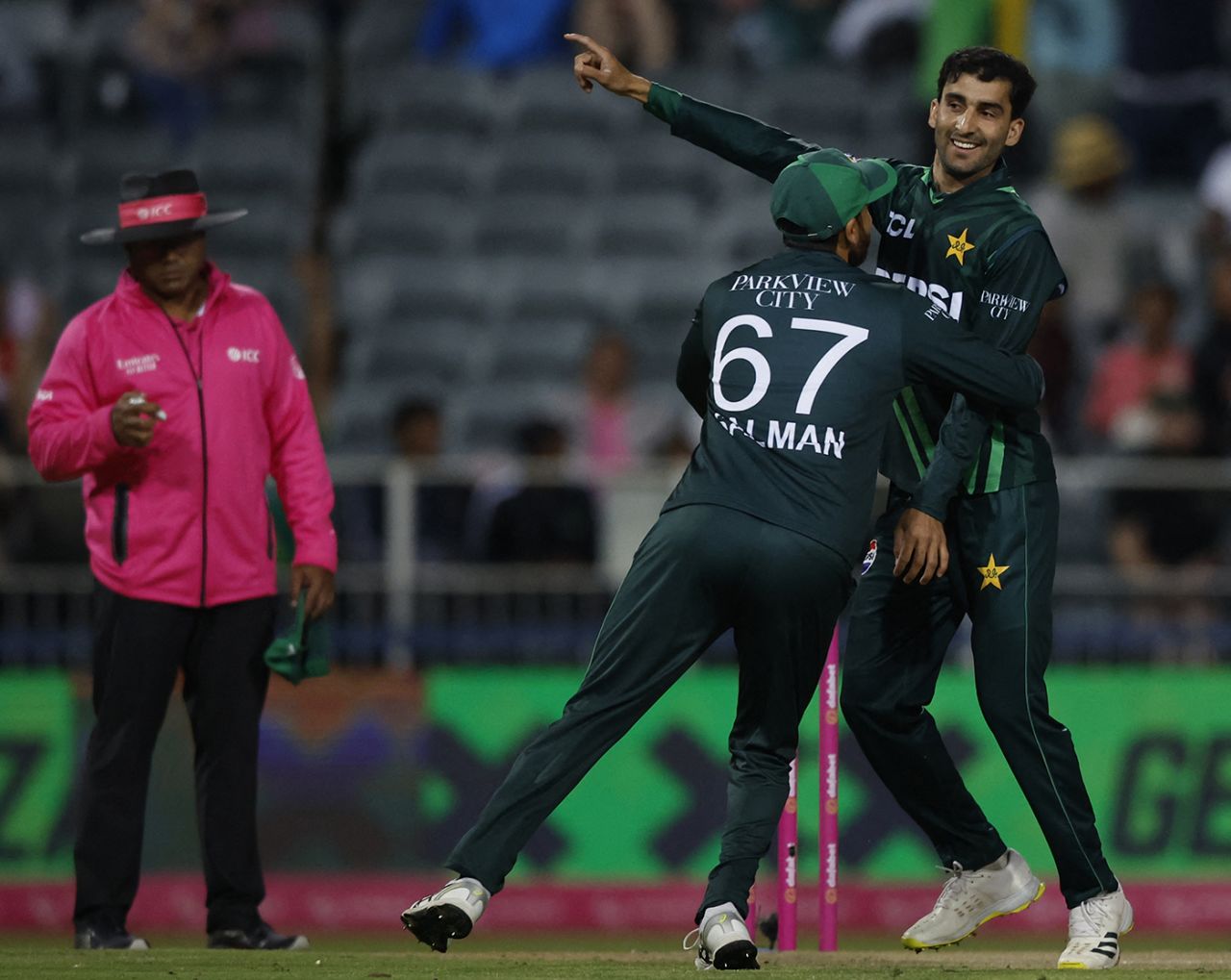 Sufiyan Muqeem struck first ball, South Africa vs Pakistan, 3rd ODI, Johannesburg, December 22, 2024