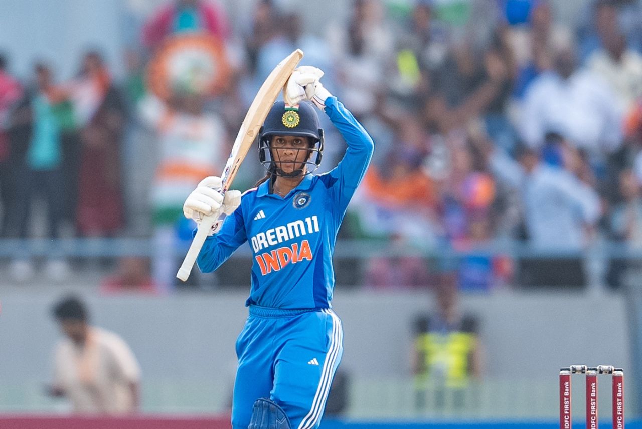 Jemimah Rodrigues took only 36 balls for her 52, India vs West Indies, 2nd ODI, Vadodara, December 24, 2024