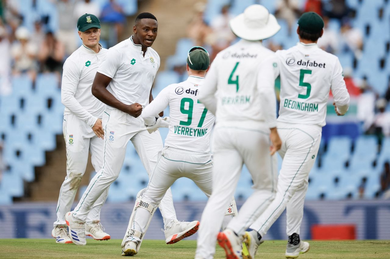 Kagiso Rabada ended Pakistan's quick opening stand, South Africa vs Pakistan, 1st Test, Centurion, 2nd day, December 27, 2024