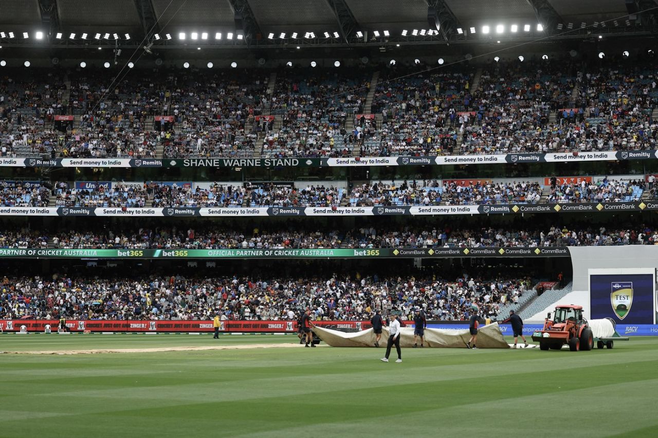 Rain interrupted play on the third day , Australia vs India, 4th Test, Melbourne, 3rd day, December 28, 2024