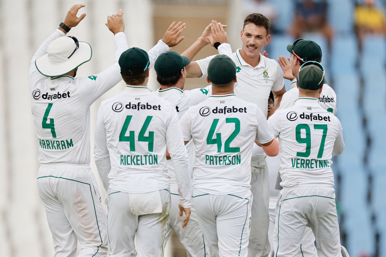 Marco Jansen struck twice before stumps on the second day, South Africa vs Pakistan, 1st Test, Centurion, 2nd day, December 27, 2024