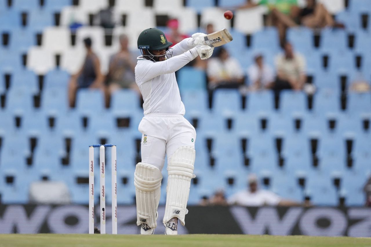 Temba Bavuma pulls away a short one, South Africa vs Pakistan, 1st Test, fourth day, Centurion, December 29, 2024