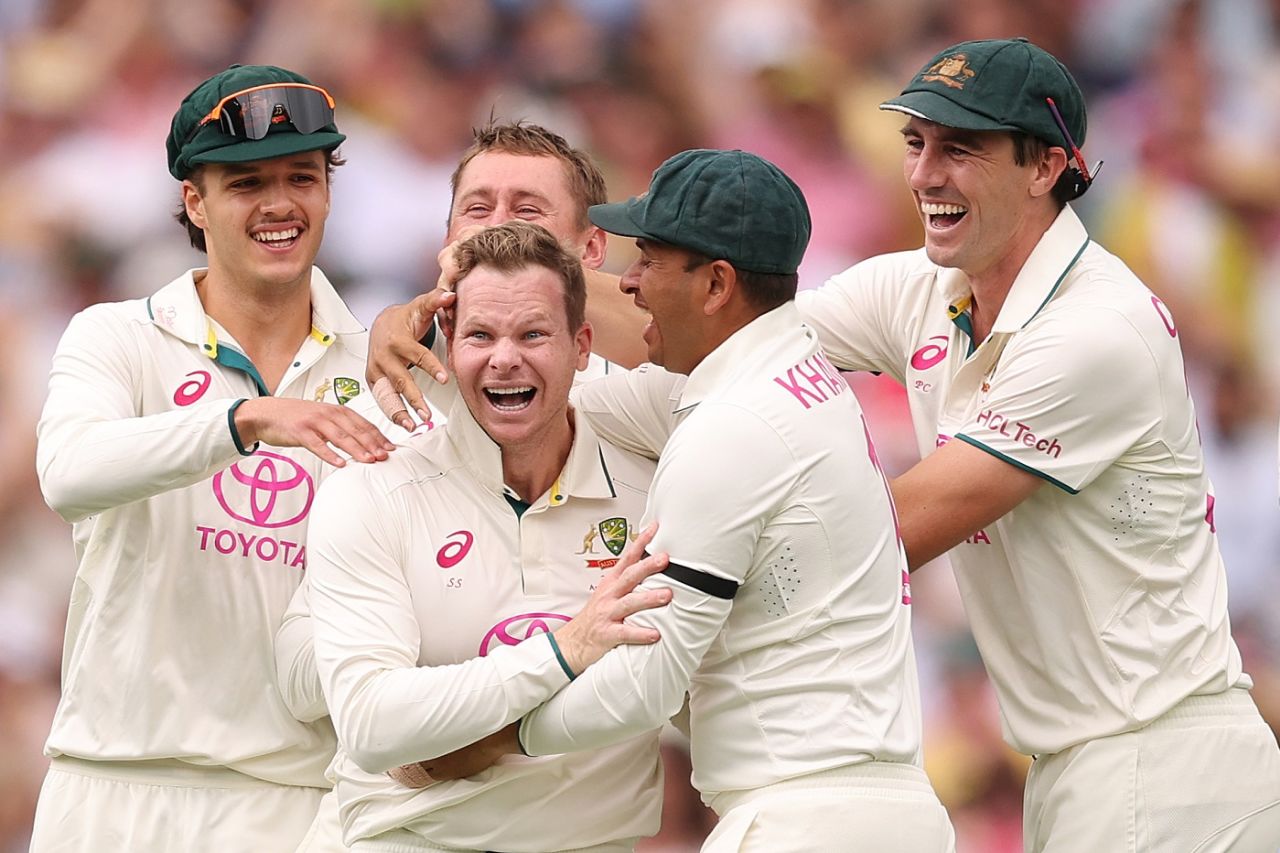 Steven Smith was confident it was a clean catch but the third umpire thought otherwise, Australia vs India, 5th Test, Sydney, 1st day, January 3, 2025