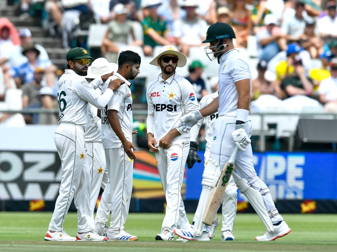 Khurram Shahzad dismissed Aiden Markram , South Africa vs Pakistan, second Test, Cape Town, January 3, 2025